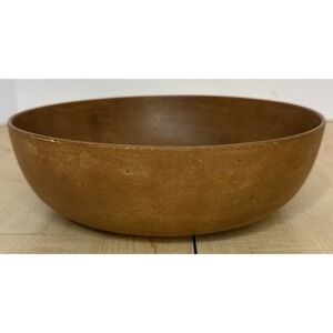 Ellinger's Agatized Wood Bowl 9.5" Vintage Sheboygan WI 1950s Excellent Vtg MCM